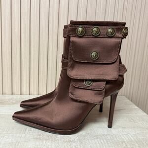 Jeffrey Campbell Women's Stash Stiletto Ankle Boots with Pockets Size 5.5